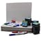 Flipside Magnetic Two-Sided Dry Erase Boards, Ruled/Plain, 9in. x 12in., with Erasers + Colored Pens, 12PK 19176 - alternate 1